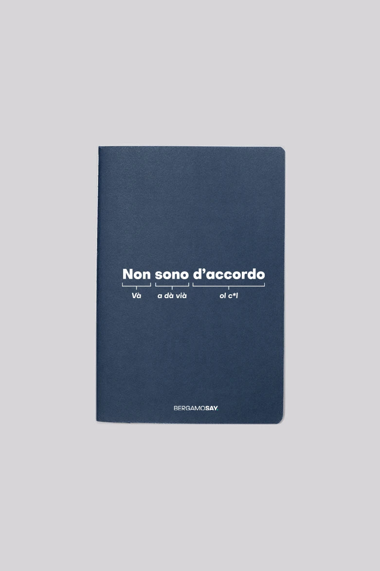 Non Sono D'accordo - Quadernetto